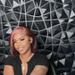 Light pink patch chocolate brown Bob wig